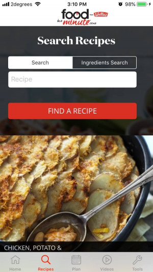 FIAM Recipe App Search