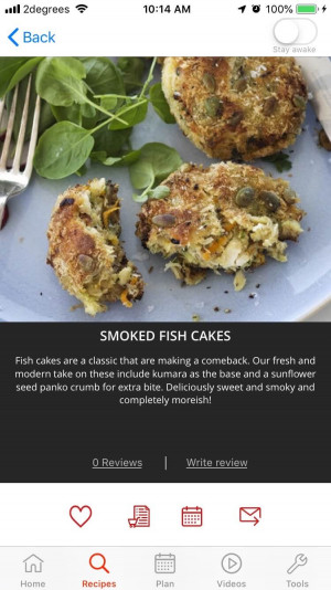 FIAM Recipe App Page